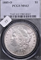 1885 O PCGS MS63 MORGAN DOLLAR