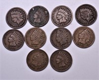 10 INDIAN HEAD CENTS