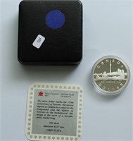1984 PROOF SILVER CANADA DOLLAR W BOX PAPERS