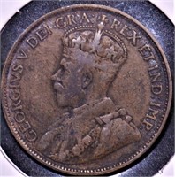 1913 CANADA LARGE CENT VF