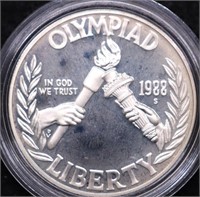 PROOF OLYMPIC SILVER DOLLAR
