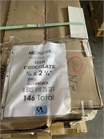 146sft Oak Chocolate Hardwood 3/4"x2 1/4"