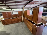 16pc Madison Cabernet Kitchen Cabinet Set w/ 36"