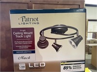 3-Light Ceiling Mount Track Light