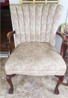 ARM CHAIR-FLORAL FABRIC