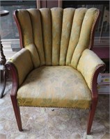 FLORAL FABRIC ARMCHAIR