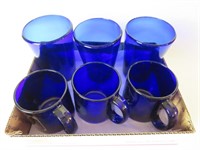 (6) PCS OF COBALT BLUE