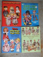 4 PAPER DOLL BOOKS - NEW & UNCUT CONDITION