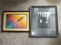 TWO FRAMED PICTURES