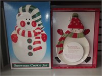 SNOWMAN COOKIE JAR, AND MORE