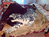 Large Tiger Blanket