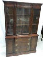 Harmony House curved glass china cabinet