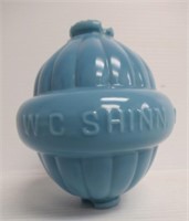W.C. Shinn Mfg. Co. Belted Blue Milk Glass