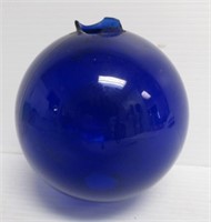 4.5" Round Cobalt Glass Lightning Rod Ball.