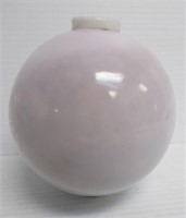 4.5" Round White Milk Glass Lightning Rod Ball.