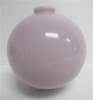 4.5" Round Purple Milk Glass Lightning Rod Ball.