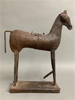 19th Century Hand Hammered Tin Horse