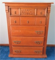 FIVE DRAWER CHEST OF DRAWERS