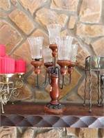 VARIETY OF CANDLE HOLDERS &