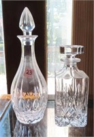 (2) CRYSTAL DECANTERS
