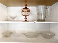 VARIETY OF CABINET-PITCHER-CANDY DISH