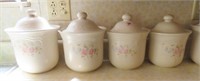 PFALZGRAFF  CANISTERS AND COOKIE JAR