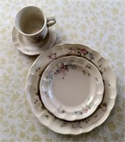 (69) PCS PFALZGRAFF TEA ROSE DISH SET