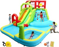 WELLFUNTIME Inflatable Water Slide Park