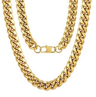 CHAINSPRO MENS 18KGP CHAIN 17IN (IN SHOWCASE)