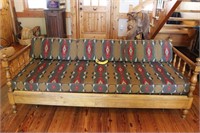 Southwest-Style Upholstered Trundle Sofa by Gem
