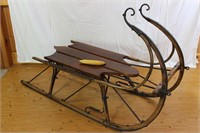 Antique Wood & Cast Iron Sleigh