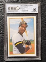 *ROOKIE* GEM GRADED 1987 TOPPS #30 BARRY BONDS 10