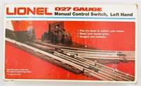 1986 Lionel O27 Gauge Manual Switch, Lefty Hand