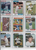 (18) 1974 Topps Baseball Cards: Koosman