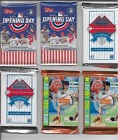 (9) Unopened Baseball Card Packs: Topps, Score, +