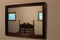 Wood Frame Wall Mounted Mirror A