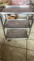 Stainless serving cart 24 x 16 x 31