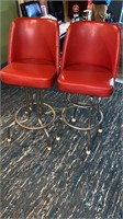 Red bar stools 30 inches at seat