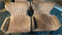 4 Beige Bar stools 28 inches at seat