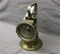Vintage Brass Railroad Lantern, Marked Pat. Feb 15