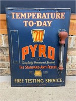 1930's Pyro Anti Freeze Sign