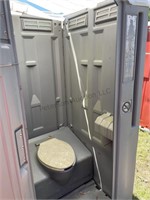2 - Damaged Synergy World Single Portable Toilets