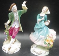 Pair of Crown Staffordshire 1930s figures