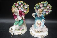 Pair of Crown Staffordshire figural bookends