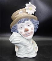 Large Lladro "Melancholy" clown figure