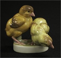 German ceramic Chickens Figure