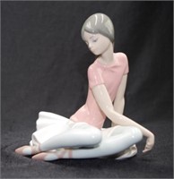 Lladro Seated Ballerina Figure