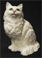 Large Beswick white Persian seated cat figurine