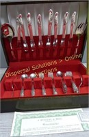 44pc. Rogers Cutlery Set in Chest