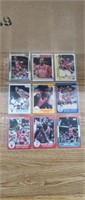 9 Michael Jordan basketball cards in plastic